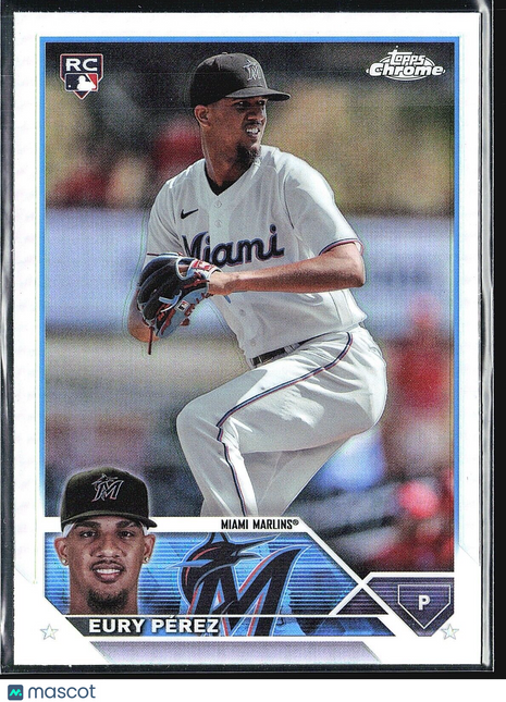2023 Topps Chrome Update Series - #US139 Eury Perez (RC) Refractor