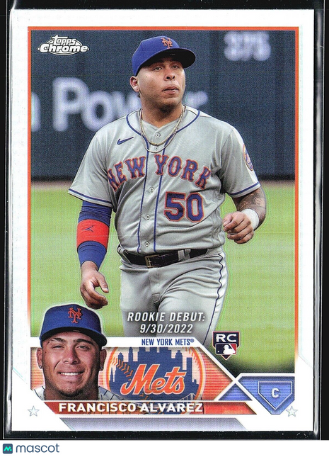 2023 Topps Chrome Update Series Refractor Debut #USC103 Francisco Alvarez (RC)