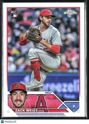 2023 Topps Chrome Update Series - #US196 Zack Weiss (RC) Refractor