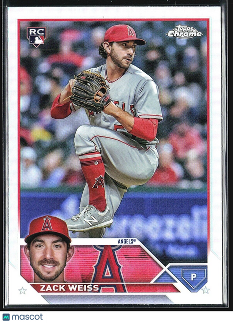 2023 Topps Chrome Update Series - #US196 Zack Weiss (RC) Refractor