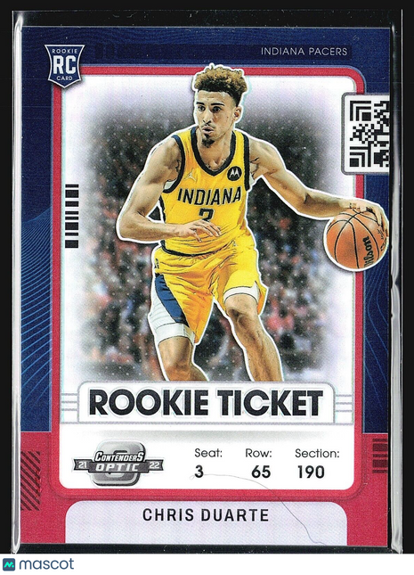 2021-22 Panini Contenders Optic - Rookies #14 Chris Duarte (RC)