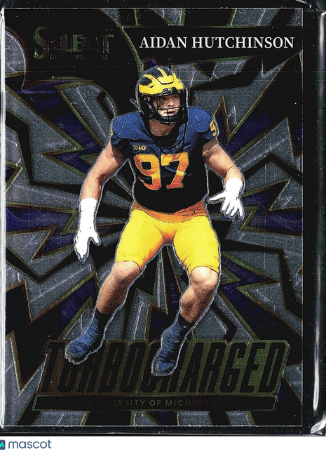 2022 Panini Select Draft Picks - Turbocharged #TAH Aidan Hutchinson (RC)