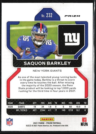 2021 Panini Prizm Silver #232 Saquon Barkley