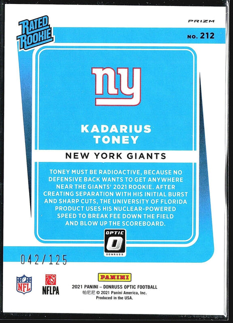 2021 Panini Optic Disco Kadarius Toney #212