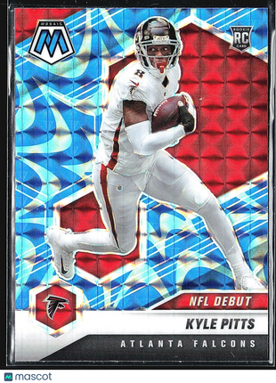2021 Panini Mosaic - NFL Debut #250 Kyle Pitts (RC) Blue Reactive