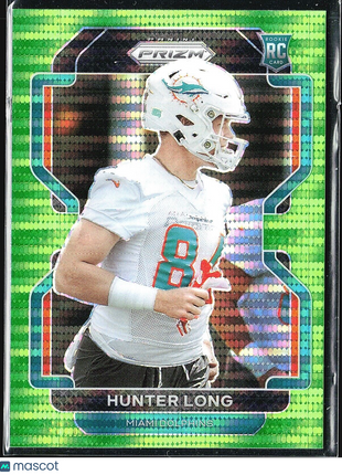 2021 Panini Prizm Neon Green Pulsar Rookie #414 Hunter Long (RC)