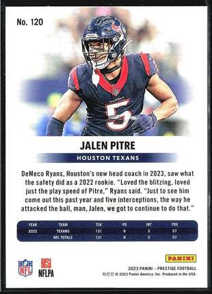2023 Panini Prestige Xtra Points Jalen Pitre #120