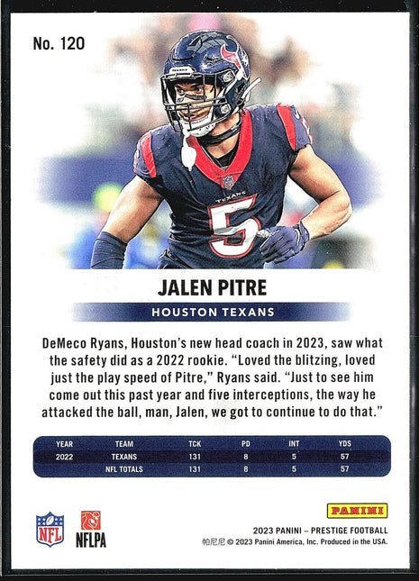 2023 Panini Prestige Xtra Points Jalen Pitre #120