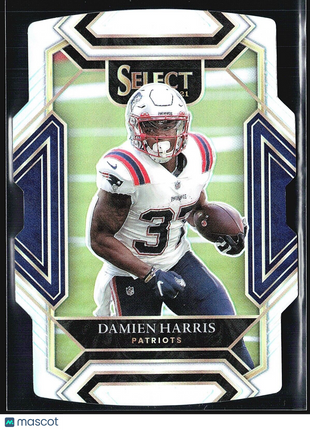 2021 Panini Select - Club Level Silver Prizm #224 Damien Harris