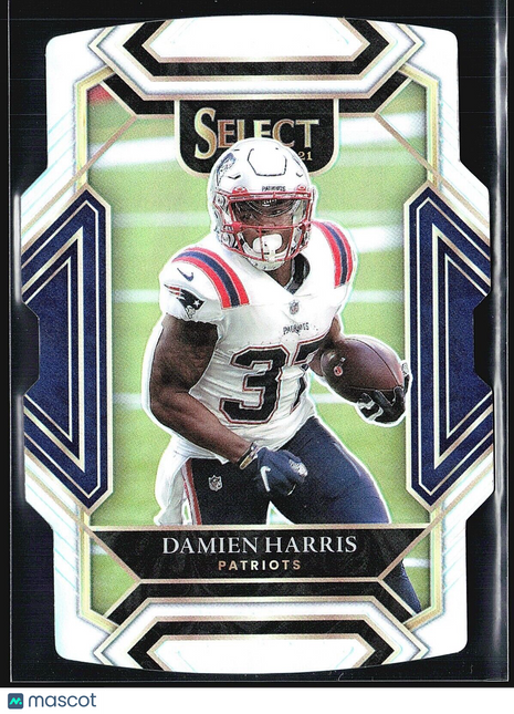 2021 Panini Select - Club Level Silver Prizm #224 Damien Harris