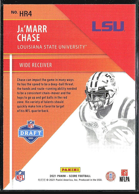 2021 Score - Hot Rookies #HR4 Ja'Marr Chase (RC)