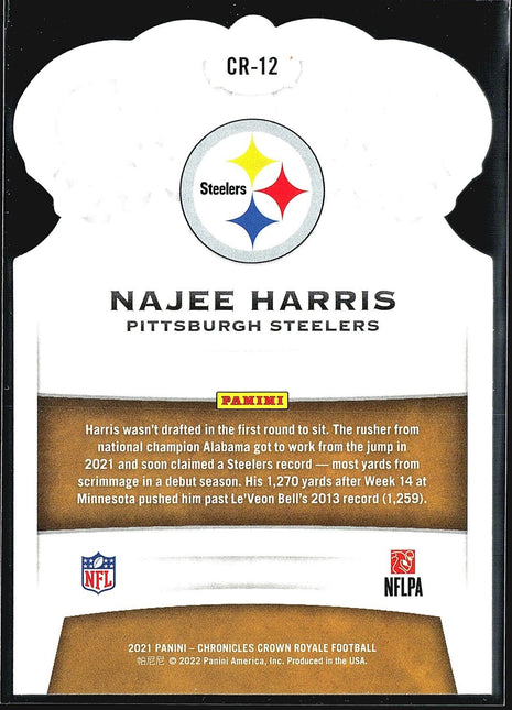2021 Panini Chronicles - Crown Royale Rookie #CR-12 Najee Harris (RC)