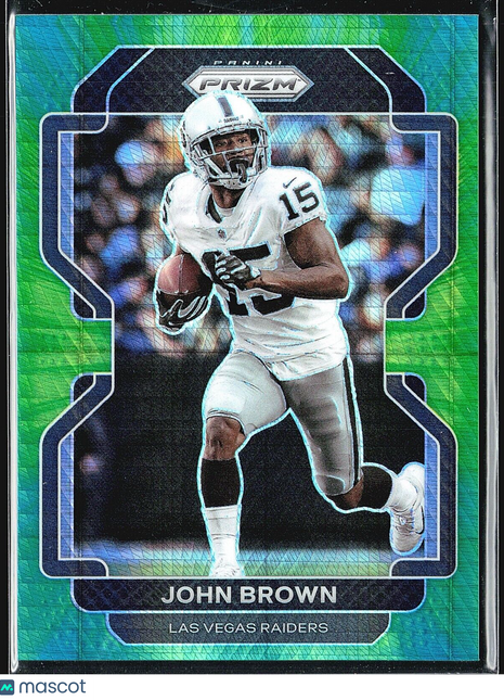 2021 Panini Prizm Green Hyper /175 #177 John Brown