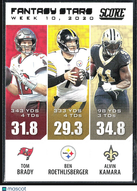 2021 Panini Score Tom Brady #FS10 Fantasy Stars