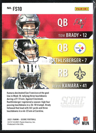 2021 Panini Score Tom Brady #FS10 Fantasy Stars