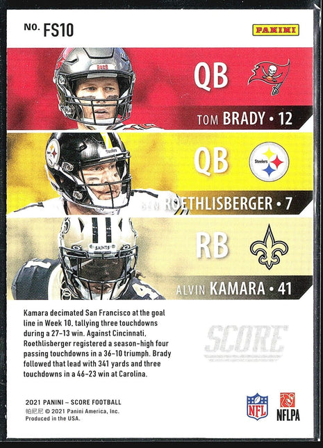 2021 Panini Score Tom Brady #FS10 Fantasy Stars