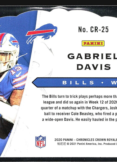 2020 Panini Crown Royale Gabreil Davis Rc #cr-25