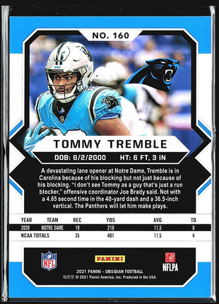 2021 Panini Obsidian - Rookies #160 Tommy Tremble (RC)