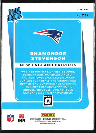 2021 Donruss Rhamondre Stevenson #237