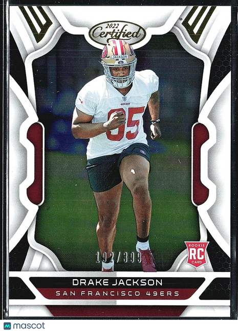 2022 Panini Certified - Rookies #189 Drake Jackson /399 (RC)