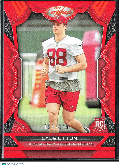 2022 Panini Certified - Rookies Mirror Orange #179 Cade Otton /149 (RC)