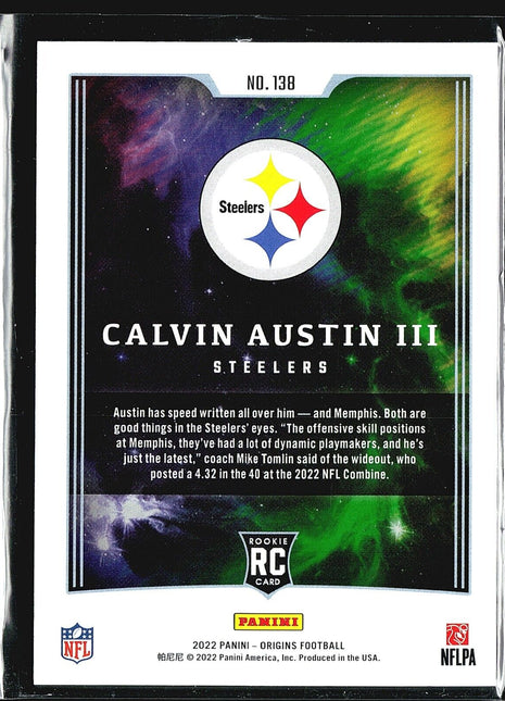 2022 Panini Origins - Rookies #138 Calvin Austin III (RC)