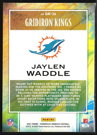 2021 Panini Chronicles - Gridiron Kings #GK-26 Jaylen Waddle (RC)