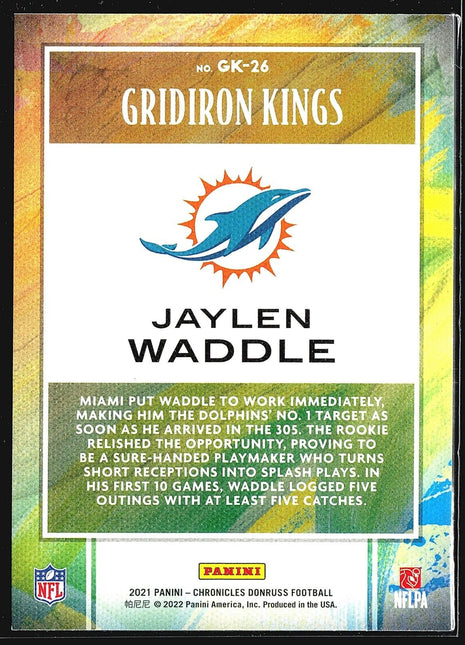2021 Panini Chronicles - Gridiron Kings #GK-26 Jaylen Waddle (RC)