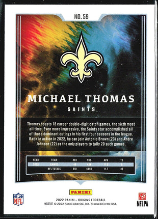 2022 Panini Origins Michael Thomas Orange /199 #59