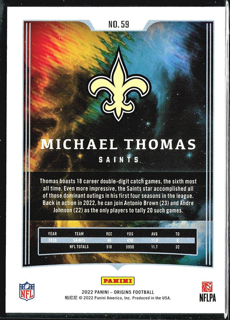 2022 Panini Origins Michael Thomas Orange /199 #59