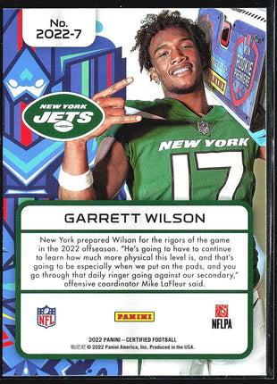 2022 Panini Certified - 2022 #2022-7 Garrett Wilson (RC)