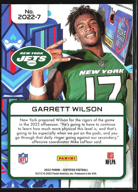 2022 Panini Certified - 2022 #2022-7 Garrett Wilson (RC)