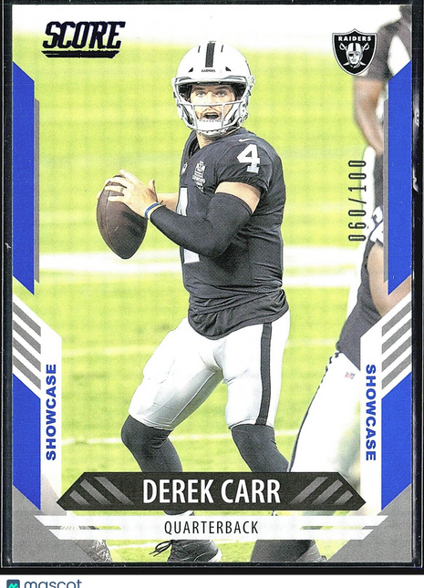 2021 Score Showcase #224 Derek Carr /100