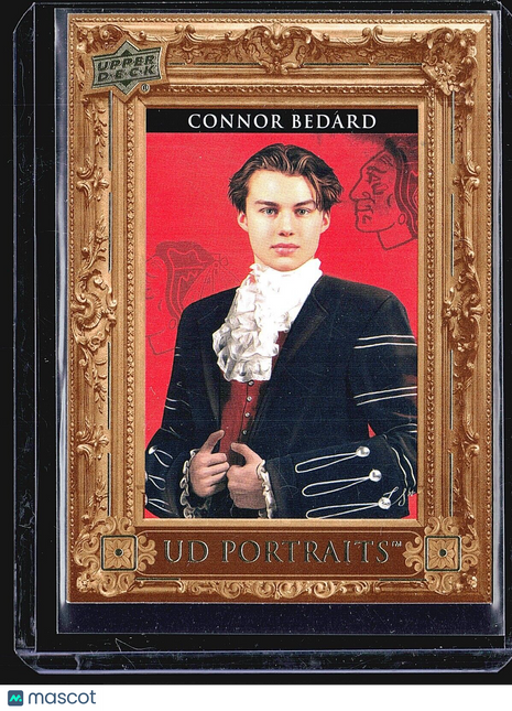 2023-24 Upper Deck Series 2 - UD Portraits #P60 Connor Bedard (RC)