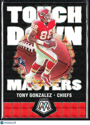 2020 Panini Mosaic Touchdown Masters Tony Gonzalez #TM15