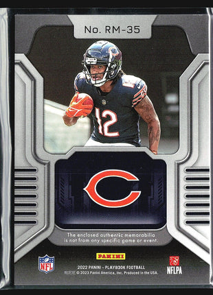 2022 Panini Playbook - Rookie Materials #RM-35 Velus Jones Jr. (MEM, RC)