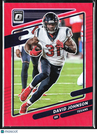 2021 Panini Optic Red David Johnson #104 /99