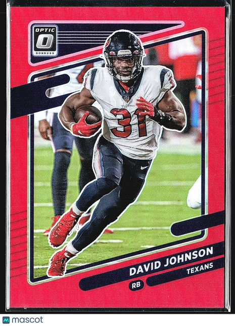 2021 Panini Optic Red David Johnson #104 /99