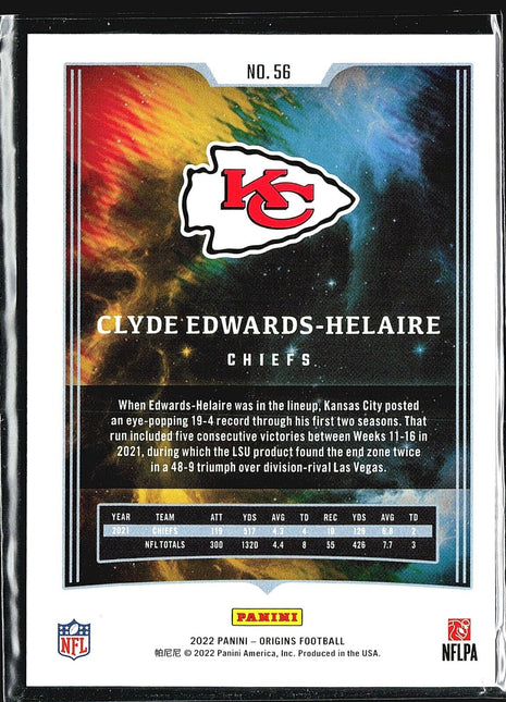 2022 Panini Origins Clyde Edwards-Helaire #56