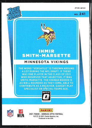 2021 Panini Optic Choice Rated Rookie Ihmir Smith-Marsette #241