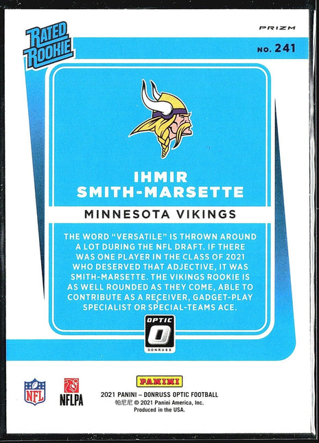 2021 Panini Optic Choice Rated Rookie Ihmir Smith-Marsette #241