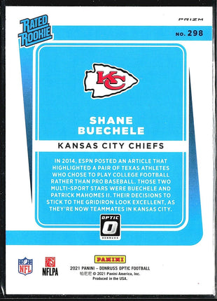 2021 Panini Optic Choice Shane Buechele #298