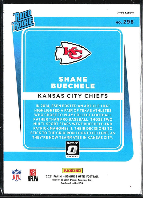 2021 Panini Optic Choice Shane Buechele #298