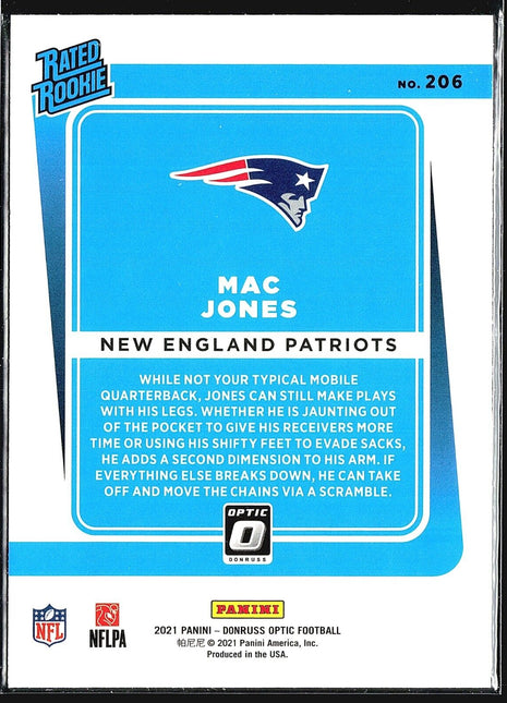 2021 Donruss Optic Rated Rookie Mac Jones #206