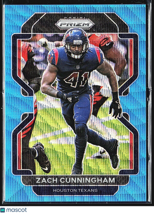 2021 Panini Prizm - Blue Wave Prizm #38 Zach Cunningham /199