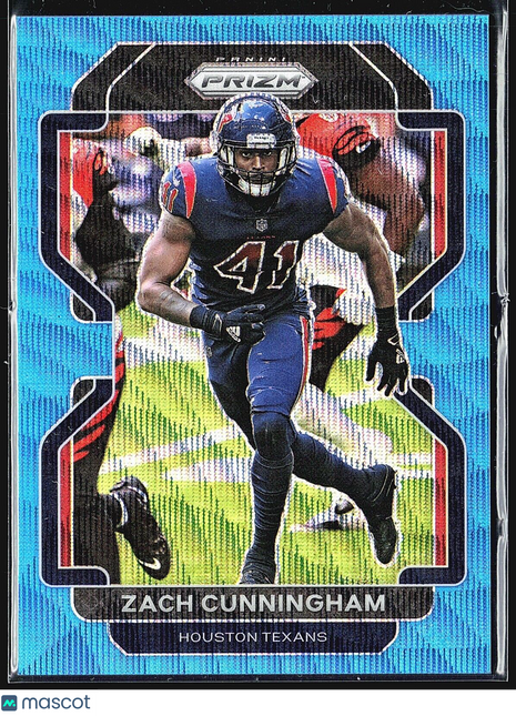 2021 Panini Prizm - Blue Wave Prizm #38 Zach Cunningham /199
