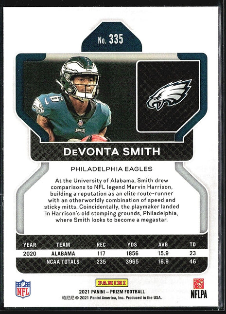 2021 Panini Prizm - Rookie #335 Devonta Smith (RC)