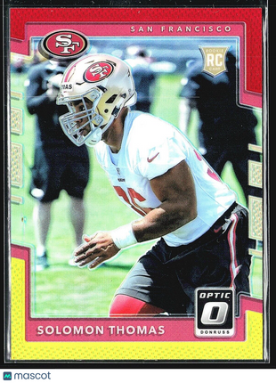 2017 Donruss Optic - Rookies #116 Solomon Thomas (RC) Red yellow