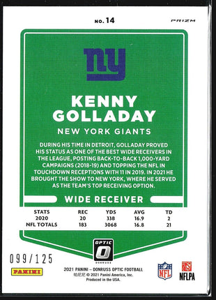 2021 Panini Optic Disco Kenny Golladay #14