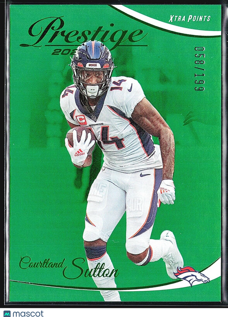 2023 Panini Prestige - Xtra Points Green #90 Courtland Sutton /199